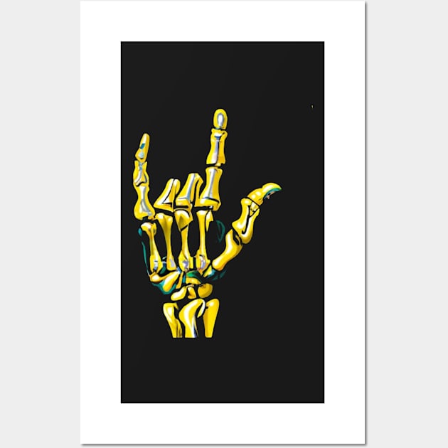 Skeleton Hand Wall Art by cptpuggles